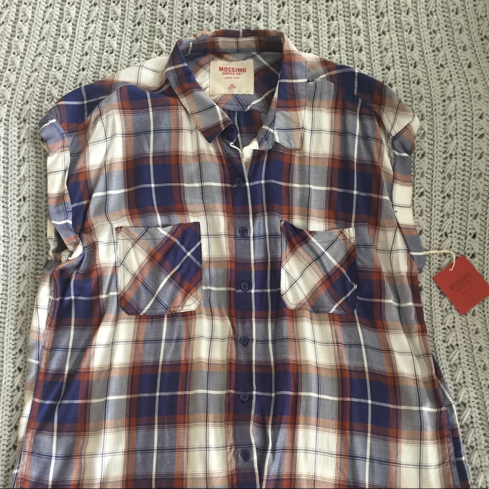 Blue plaid Mossimo top - FINAL PRICE
